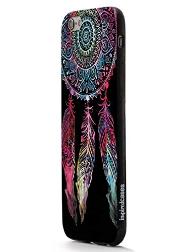 Inspired Cases - 3D Textured Iphone 6 Plus/6S Plus Case - Rubber Bumper Cover - Protective Phone Case For Apple Iphone 6 Plus/6S Plus - Dark Watercolor Dreamcatcher Spiritual Native American #TOP2