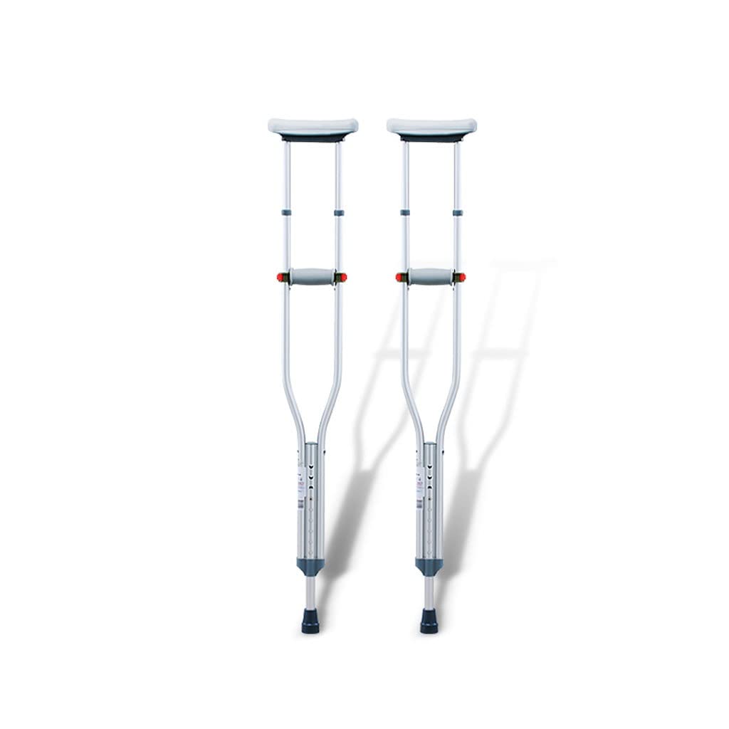 GCX- Muleta de bastón for Axilas, bastón de Doble muleta for Adultos, muleta única Multifuncional, muleta Ligera Antideslizante Ajustable for fracturas Firma