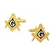 Gudeke Masonic Compasses Freemason Mason Pin and Cuff links and Tie Clip Set