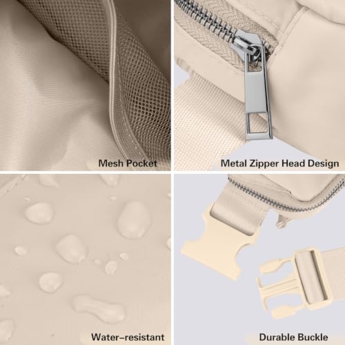 Image of JSJ Mini Fanny Pack for Women & Men,Valentines Day Gifts for Girls Teens Kids Daughter Sister Her,Trendy Stuff Crossbody Bags Cute Everywhere Belt Bags.(Creamy)