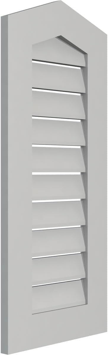 GVSPE16X3601SF-04 Peaked Top Standard Frame, Primed Tan Signature Series Surface Mount Gable Vents, 16-in. W x 36-in. H