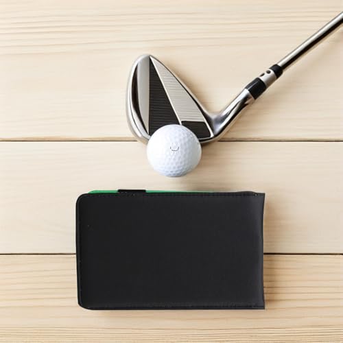 Cuaderno de puntuación de golf con cuero sintético impermeable que resiste la lluvia 7