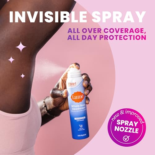 Lume Invisible Spray Deodorant For Women - Whole Body Deodorant Spray - 72 Hr Odor Control - Ozone Friendly, Natural Propellant - Aluminum & Baking Soda Free, Skin Loving - 3.6 ounce (Lavender Sage) - Thumbnail 4