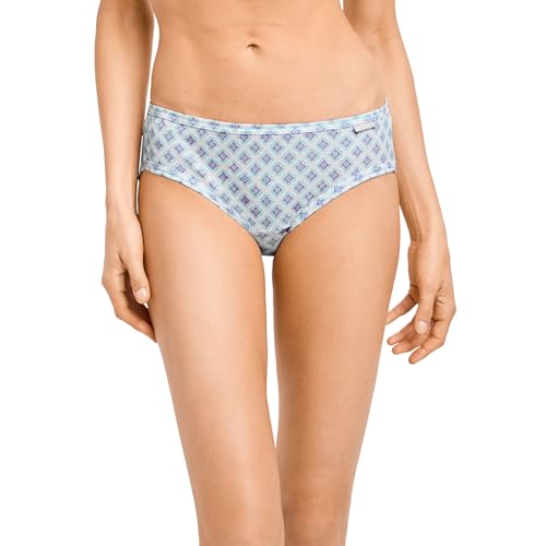 Image of Jockey Women's Underwear Plus Size Elance Bikini - 3 Pack, Sea /Winter Sprig /Hydrangea, 9