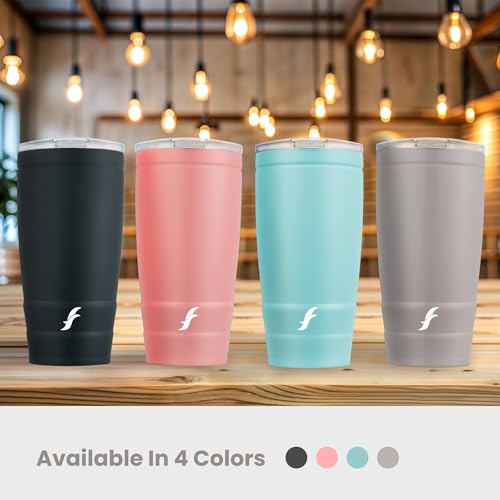 Image of FLAIR Moka Vacuum Insulated Coffee Mug 500ml -Matt Black,Hot & Cold,Leak-Proof,Easy to Clean,Travel Mug