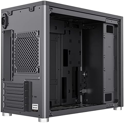 GameMax Spark Gaming Cube, Micro-ATX Modular Gaming PC Case, Dual Tempered Glass Side Panels, USB3.0 - Type C | Black