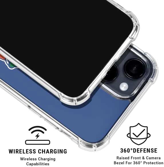 Skinit Clear Phone Case Compatible with iPhone 15 - Officially Licensed University of Florida Gators Mascot Blue Design