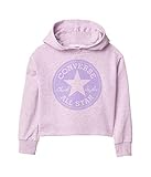  Converse Kids Girl\'s Chuck Patch Pullover Hoodie (Little Kids) Violet Star Heather 4 Little Kids