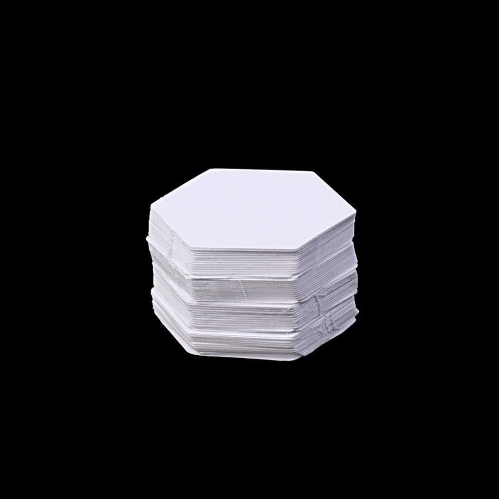Of 100 Patchwork Templates Quilting Hexagon Shape Paper Cutout Accessories for Sewing Craft Project Templates Hexagon