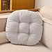 Morbuy Cuscini per Sedia Forma Rotonda, 100% Cotone Spessa Comoda Seduta Traspirante Cuscino per Pavimento per Interno ed Esterno mobili e Arredamento da Giardino (45 * 45,Bianca)