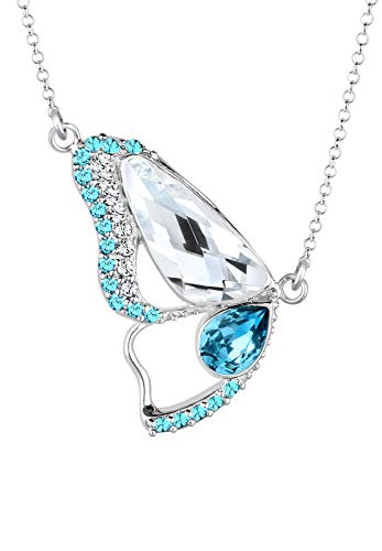 Preisvergleich Produktbild Elli Halskette Schmetterling Swarovski® Kristalle Sterling Silber