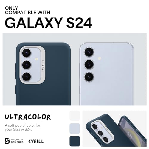 Image of Spigen Cyrill UltraColor | Samsung Galaxy S24 Case | Blue Galaxy S24 Back Cover | TPU+Poly Carbonate - Deep Sea