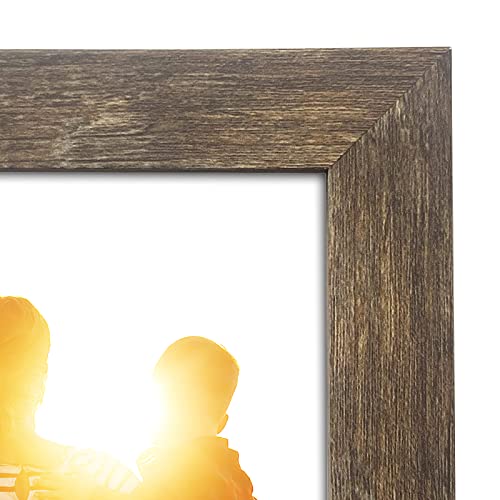 Ckcy 24X36 Poster Frame, Rustic Picture Frames 24 X 36, Large Photo/Puzzle Frame 24 By 36, Vintage Gallery Frames Set 24X36 Inch, Wall Hanging Ready, 2 Pack #TOP2