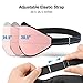 LitBear Sleep Masks for Women, Pink Eye Mask for Sleeping, Comfortable Night Sleeping Mask, Soft Contoured Eye Cover for Sleeping with Elastic Strap for Side Sleeper Men Flying Shift Worker