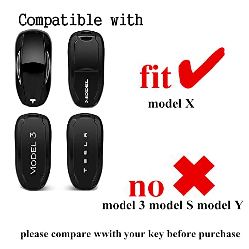Avgardcat Tpu Key Fob Cover Compatible With Tesla Model X Accessories Keychain Remote Key Protection Cover (Black) #TOP1