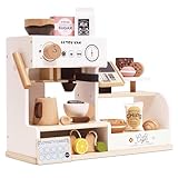 GOURMANDISES: Collection de pâtisseries jouets comprenant croissant, donut, cookie, brownie et sachets de thé.