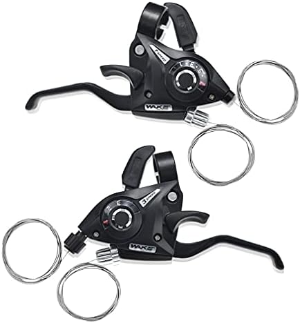 BESNIN Shifter and Brake Combo Bike Shifter&Brake 1 Pair 3x7 21Speed Mountain Bike shifters Shifter and Left/Right Brake Lever Set for Mountain Bike Folding Bike Universal (3x7 21speed)