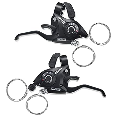 BESNIN Bike Shifter&Brake 1 pair 3x7 21Speed Shifter and Left/Right Brake Lever set for Mountain Bike Folding Bike Universal Replacement Part (3x7 21Speed) Cover