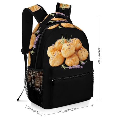 Cheese Puffs Funny Backpack Casual Daypack Lightweight Shoulders Bag for Men Women Cute Print2
