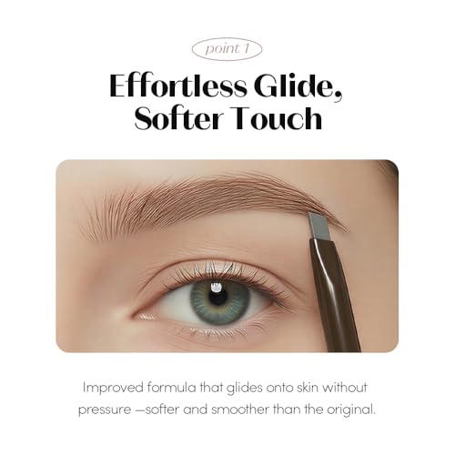 Image of ETUDE Drawing Eye Brow Pro (Light Brown) Eyebrow Pencil for women, Microblading, Long Lasting, Soft Textured Natural Daily Look, Korean Makeup, Beauty (0.008 Ounce)