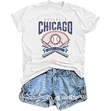 Baseball Shirt for Women Los Angeles Game Day Tee Skeleton Hands Graphic Fan Top Casual Vintage Style