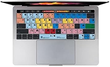 LogicSkin Silicone Cover Compatible with Avid Media Composer 4-8 MacBook Touch Bar Skin - LS-MCOM4-MBP16