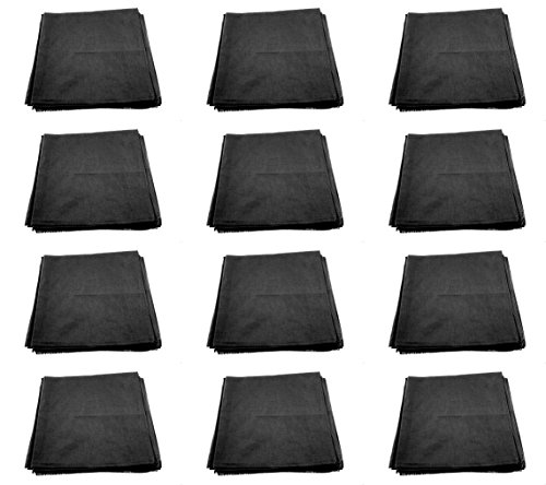 Zac's Alter Ego Set of 12 Plain Bandanas, Neckerchieves, Headties - 100% Cotton