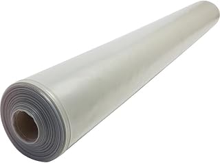 siwitec Baufolie Typ 200, 4 m x 50 m, starke Estrichfolie, Abdeckfolie wasserfest zur Renovierung, Abdeckplane transparent, Bodenfolie für Sanierung, Baustellen
