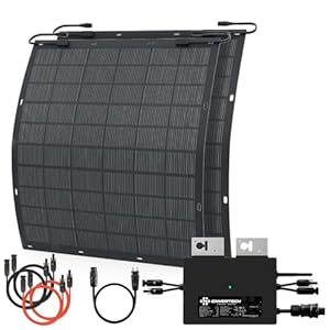 Solarway® 450W Balkonkraftwerk 800W komplett Steckdose - Flexible 225W Solarmodule - Solaranlage Komplettset - Keine Halterung nötig, Kabelbinder inklusive 10 41WJNL2GjPL. SL500 . SS300