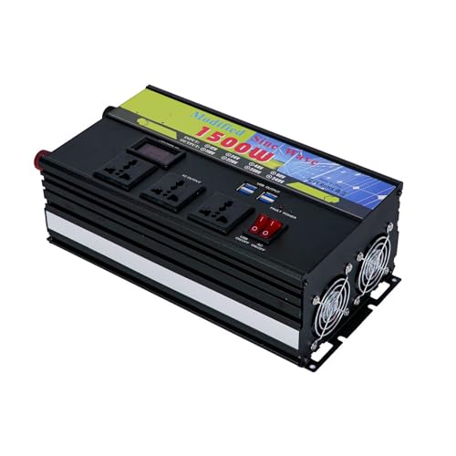 Onduleur à onde sinusoïdale modifiée pour recharger les ordinateurs en voiture 1500W