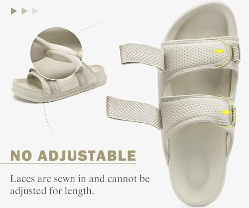 Image of KuaiLu Mens Casual Sandals with Comfortable Orthopedic Arch Support Summer Beach Walking Shoes Cushion Slides Slip on Indoor Outdoor