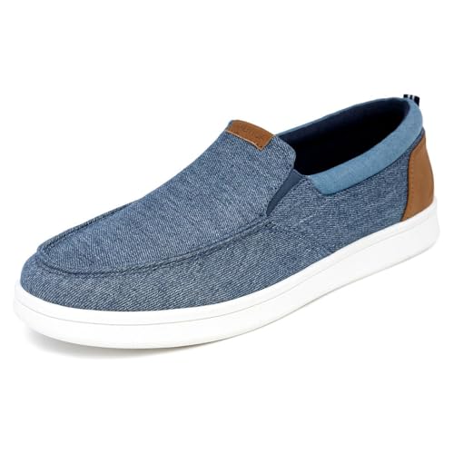 Image of Nautica Men's Slip-On Loafers Casual Moc Toe Sneakers Boat Shoes Slipper for Men - Lightweight & Comfortable - Derwin