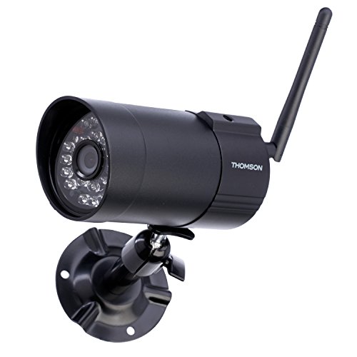 Preisvergleich Produktbild Avidsen 512167 Thomson CAM IZZY, Videoüberwachungskamera Funk Kamera Farbkamera, schwarz