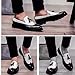 Imagen de ANUFER Hombre Guapo Mocasines con Borlas Wingtip Brogue Slip-on Formal Zapatos de Vestir SD5A50227 Blanco EU42