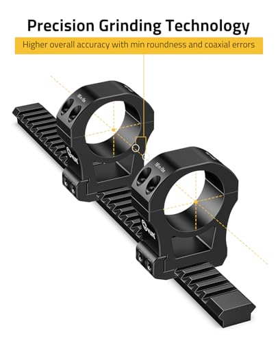 Image of CVLIFE Precision Scope Rings Mount - Compatible with Picatinny Rails and More - 2 Pieces