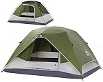 Tente de camping avec la pluie, 2/4/8 Tente pour personne, Tente familiale imperméable avec les fenêtres Mesh, facile à installer pour la randonnée et le plein air pour toutes les saisons
