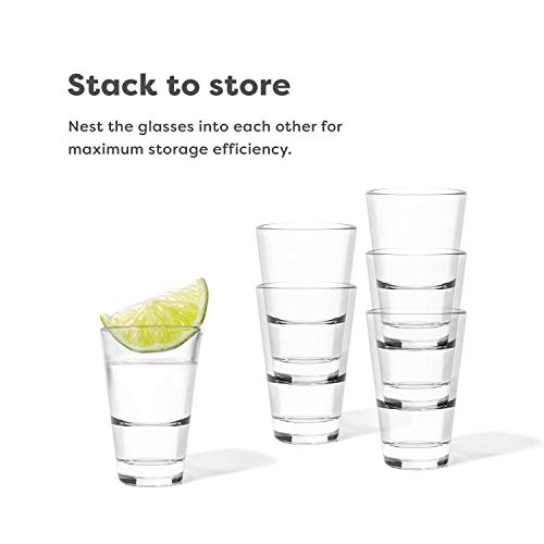 Tossware Reserve 2Oz Stacking Shot, Set Of 4, Premium Quality, Tritan Dishwasher Safe & Heat Resistant Unbreakable Plastic Shot Glasses thumb #2