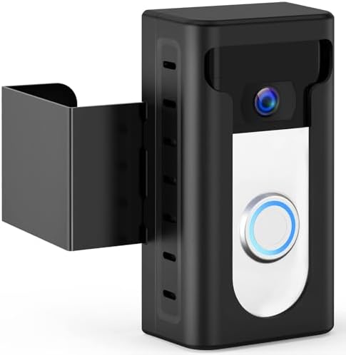 KIMILAR 2024 Upgrade Anti-Theft Video Doorbell Mount, Not Block Doorbell Motion Sensor, Adjustable No-Drill Mounting Bracket Wedge Holder Accessories for Home Rentals Office Room