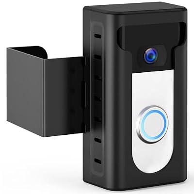 KIMILAR 2024 Upgrade Anti-Theft Video Doorbell Mount, Not Block Doorbell Motion Sensor, Adjustable No-Drill Mounting Bracket Wedge Holder Accessories for Home Rentals Office, Not for Security Door