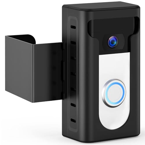 KIMILAR 2024 Upgrade Anti-Theft Video Doorbell Mount, Not Block Doorbell Motion Sensor, Adjustable No-Drill Mounting Bracket Wedge Holder Accessories for Home Rentals Office, Not for Security Door