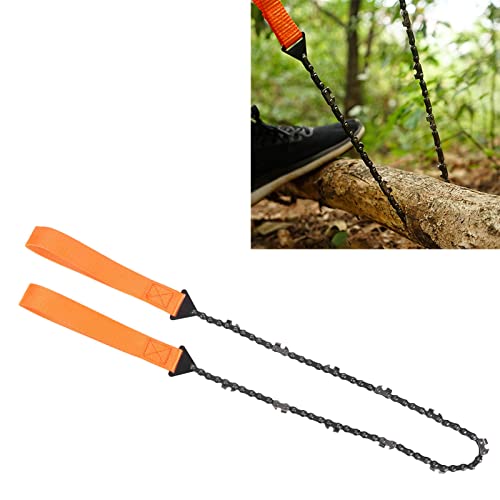 Motosserra de Sobrevivência, Motosserra de Bolso 11 Dentes Aço Manganês Capacidade de Corte Rápido B