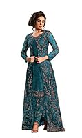 RUDRAPRAYAG Women's Anarkali Long Gown (4592-D_Rama_Free Size)