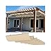 Toldo de repuesto retráctil impermeable con kit de montaje para pérgolas para patios y cocheras (color: beige, tamaño: ancho = 1,2 x largo = 12 m)