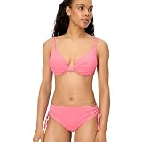 YSABEL MORA. Conjunto de Bikini Top con Aro y Braga Moldeadora Piqué. Bikini Aro Copa C con Top de Relleno Fijo y Braga Midi con Compresión Media Abdominal .Colección Lavender.