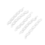 Drfeify Bicycle Brake Line Protector, Spiral Design, White, 5 Pack, 2.4 inch