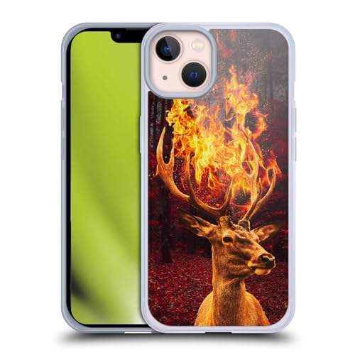 Funda de gel ciervos para iPhone 13 suave Head Case Designs