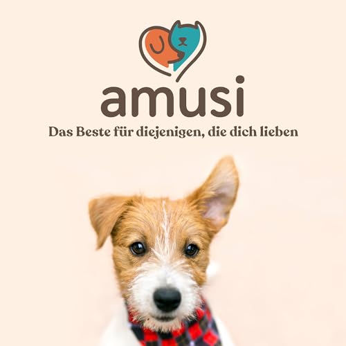 amusi Schutzampullen mit Neemöl für Hunde - 5 Ampullen zu je 1 ml - Gegen Zecken, Flöhe, Mücken, Läuse - Lang Anhaltender und Natürlicher Schutz mit Schild-Effekt
