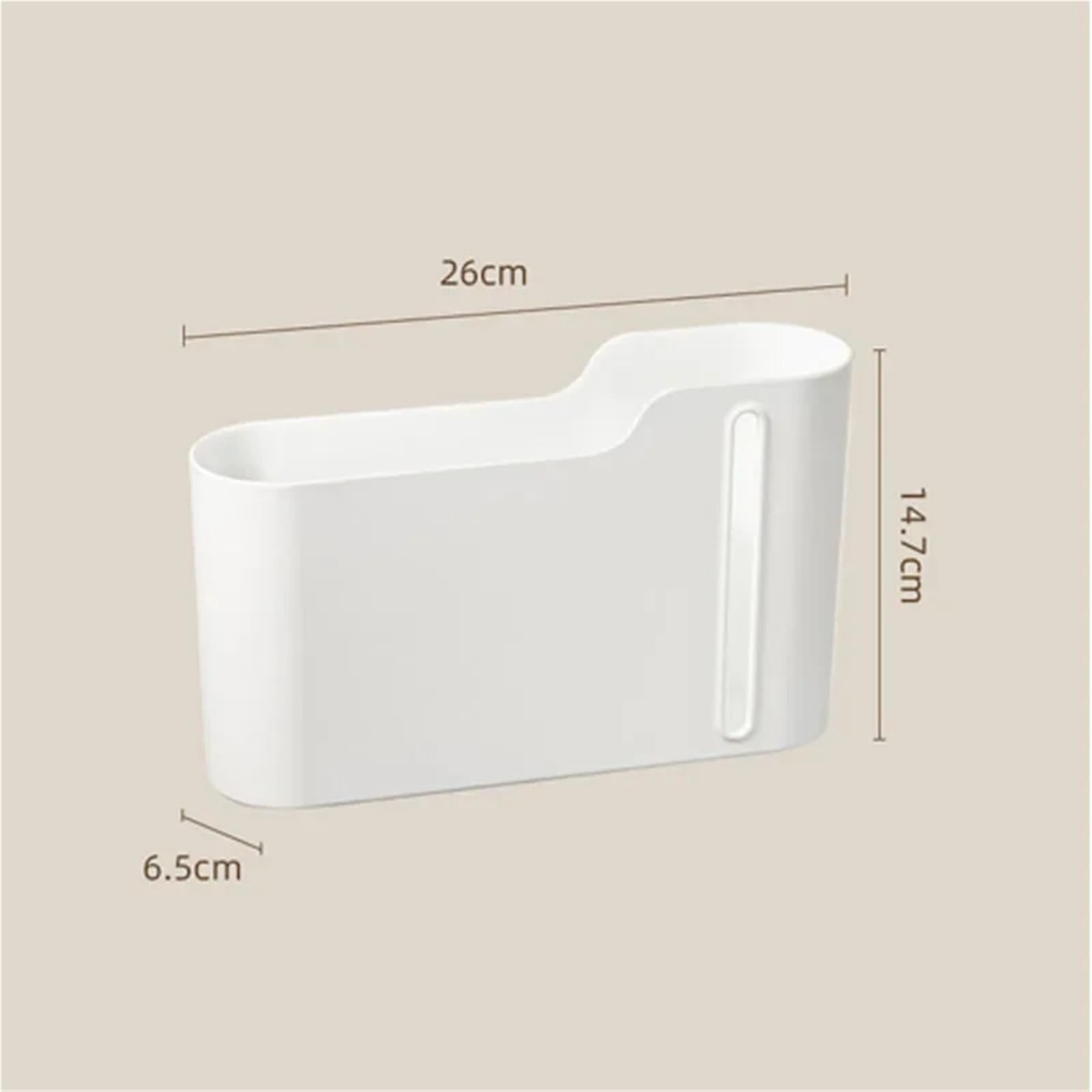 Caja de Almacenamiento Bolsas Basura, Caja montada en la Pared for Cocina, Puerta Armario Multifuncional, Organizador baño, 2 uds