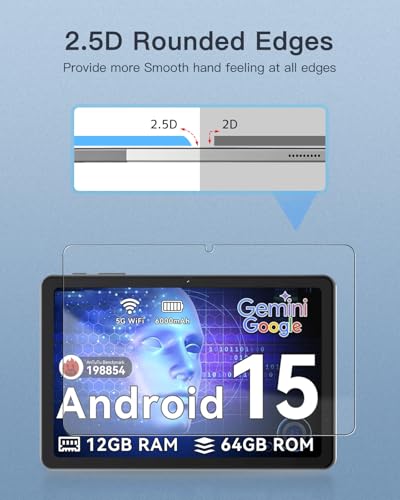 Protector de pantalla vidrio templado 9H para tablet TABWEE T80 miniatura 5