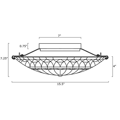 Kira Home Mateo 15.5" 2-Light Modern Dragonfly Tiffany Glass Flush Mount Ceiling Light, Black Finish #TOP5